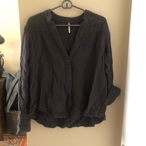 Free people long sleeve cotton shirt